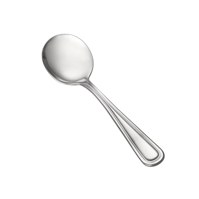 CAC China 3002-04 6.38" L Stainless Steel Extra Heavy Weight Prime Bouillon Spoon (25 Dozen Per Case)