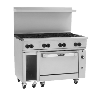 Vulcan 48C-8B 48" Gas Restaurant Range - 275,000 BTU