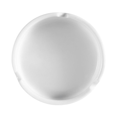 CAC China AST-4 4.5" Dia. x 1.13" H Super White Porcelain Round Accessories Ashtray (4 Dozen Per Case)