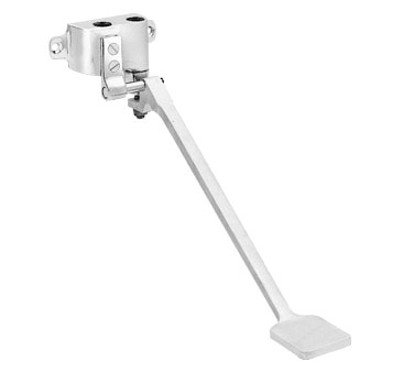 Fisher 3076 Brass Wall-Mounted Single Pedal Foot Control Valve