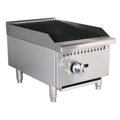 Adcraft BDECTC-16/NG 16" W Natural Gas Countertop Black Diamond Charbroiler - 30,000 BTU