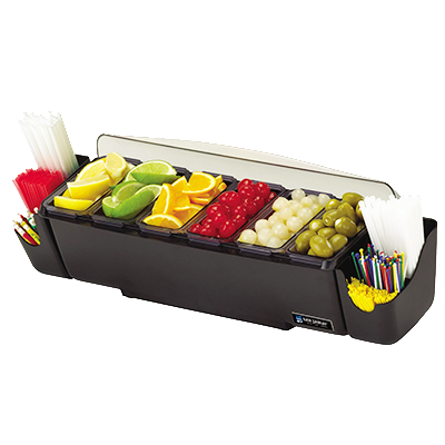 San Jamar B6186L EZ-Chill 6-Compartment Stainless Steel