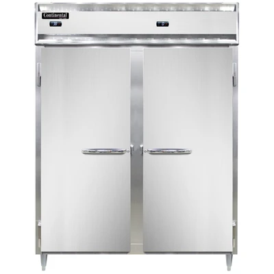 Continental Refrigerator D2RFENSS 57" W Two-Section Solid Door Reach-In Designer Line Refrigerator/Freezer
