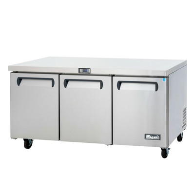 Migali C-U72R-HC 72.7"W Three-Section Undercounter Competitor Series Undercounter Refrigerator