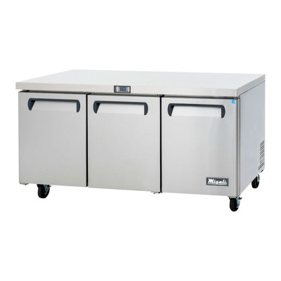 Migali C-U72R-HC 72.7"W Three-Section Undercounter Competitor Series Undercounter Refrigerator