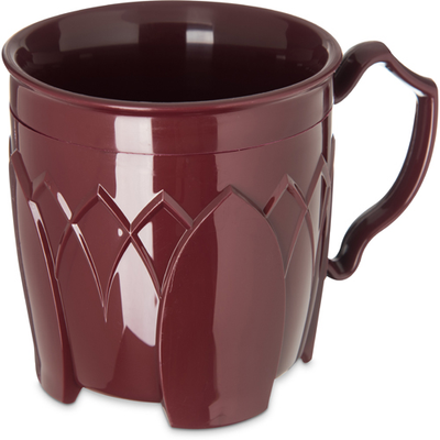 Dinex DX500061 Fenwick 8 oz Cranberry Insulated Mug - 48/Case