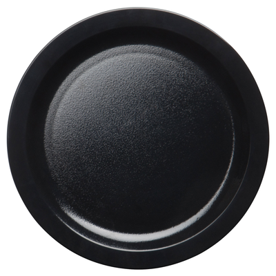 Cambro 9CWNR110
 9&quot;
 PolyCarbonate
 Black
 Round
 Camwear Plate - 48/Case