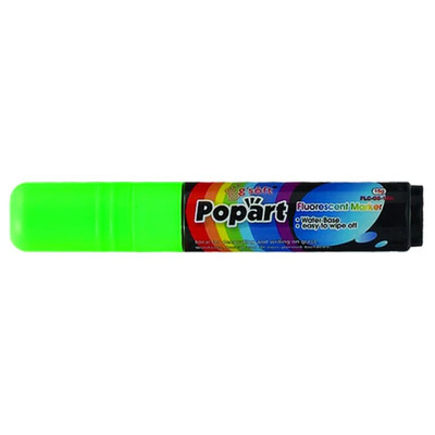 Winco MBPM-G 0.06" Chisel Tip Neon Green Deluxe Plus Neon Marker
