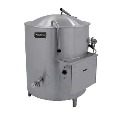 AccuTemp ALLEC-30-E 30 Gal. Stainless Steel Electric AccuTemp Edge Series Stationary Kettle - 208 Volts
