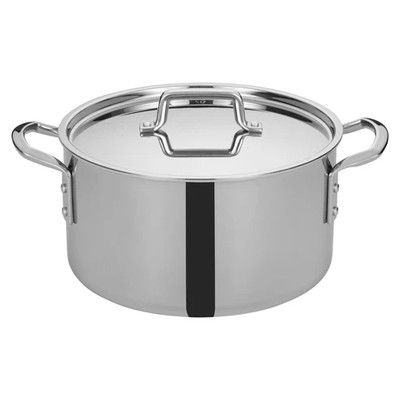 Winco TGSP-12 12 Qt Tri-GenInduction-Ready Stock Pot