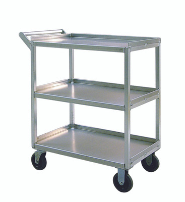 New Age 97769 18-1/2" W x 39" H x 32-1/2" D Aluminum Construction Correctional Utility Cart
