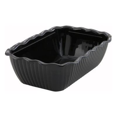 Winco CRK-10K 10"W Black Rectangle Deli Crock