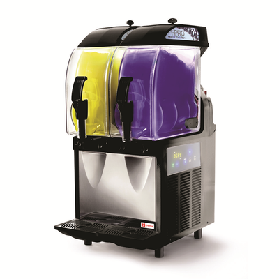 Crathco-UNIC I-PRO 2E W/ LIGHT (2) 2.9 Gallon Countertop Frozen Granita Dispenser with Light Panel - 115 Volts