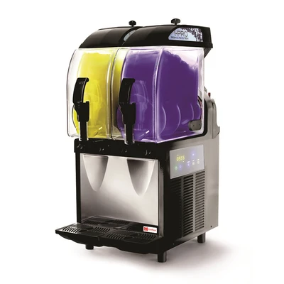 Crathco-UNIC I-PRO 2E W/ LIGHT (2) 2.9 Gallon Countertop Frozen Granita Dispenser with Light Panel - 115 Volts