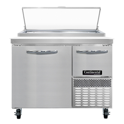 Continental Refrigerator PA43N 43" W One-Section One Door One Door Pizza Prep Table