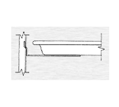 Continental Refrigerator 50-P008AB-E Stainless Steel Half-Section Pan Slide Assembly