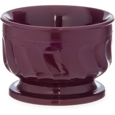 Dinex DX320061 Turnbury 5 oz Cranberry Insulated Pedestal Base Bowl