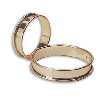 Matfer Bourgeat 371611 6.25" ID x 0.75"H Stainless Steel Round Tart Ring