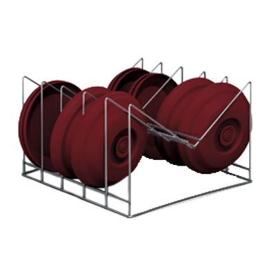 Dinex DX1173XC10 14 Gauge Uncoated Stainless Steel TMP Individual Drying Cradle Insert for 1173 Series