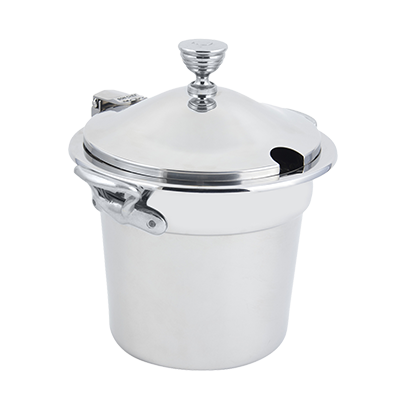 Bon Chef 5211WHCHRSS 7 Qt. Stainless Steel Round Soup Tureen