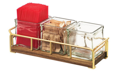 Cal-Mil 3714-46 Mid-Century Jar Organizer 13-1/2"W x 4-1/2"D x 4-3/4"H