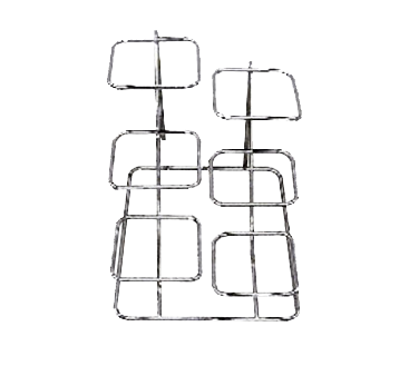 Bon Chef 7011LSS 14.88" x 12.3" Stainless Steel Condiment Display Stand