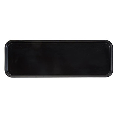 Cambro 926MT110 8-7/8" x 25-9/16" x 1" Black Rectangular Fiberglass Market Display Tray - 12/Case