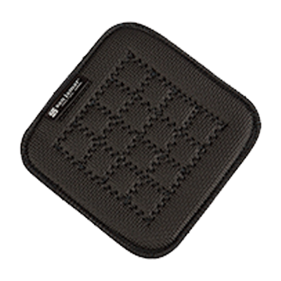 San Jamar UHP55BK 5-1/2&quot; x 5-1/2&quot; Black UltiGrips Hot Pad