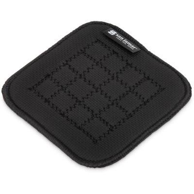 San Jamar UHP55BK 5-1/2" x 5-1/2" Black UltiGrips Hot Pad