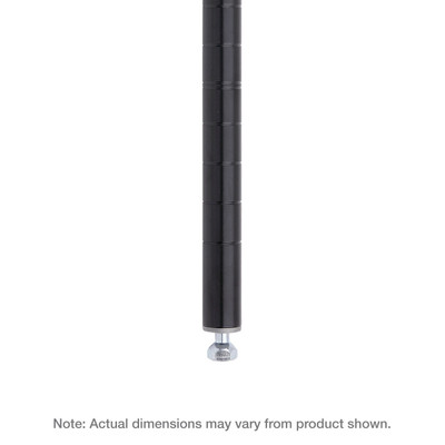 Metro 54Pbl Super Erecta Post 54-9/16"H Black Finish