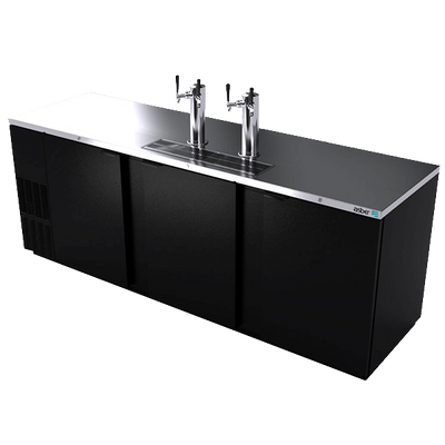 Asber ADDC-94 95.5" W Three-Section Solid Door Direct Draw Beer Cooler