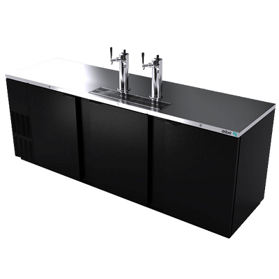 Asber ADDC-94 95.5" W Three-Section Solid Door Direct Draw Beer Cooler