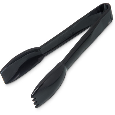 Carlisle 460603 6" W Plastic Black Carly Salad Tongs