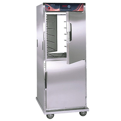 Cres Cor H137PSUA12D 28.75" W Stainless Steel Insulated Pass-Thru Mobile Heated Cabinet - 120 Volts