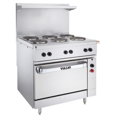 Vulcan EV36S-3HT-480 36" Electric Restaurant Range - 208 Volts