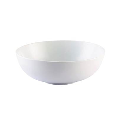 CAC China MXS-10 90 Oz. Super White Porcelain Round Catering Collection Mix Salad Bowl (1 Dozen)