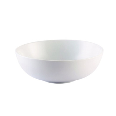 CAC China MXS-10 90 Oz. Super White Porcelain Round Catering Collection Mix Salad Bowl (1 Dozen)