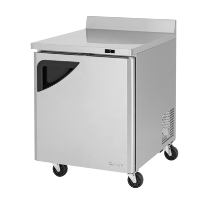 Turbo Air TWF-28SD-N 27.5"W One-Section Stainless Steel Door Super Deluxe Worktop Freezer