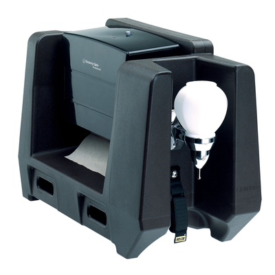 Cambro HWATD110 5 Gallon Black Handwashing Station Plastic