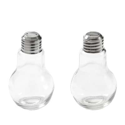 American Metalcraft SPLB7 LightBulb Salt and Pepper Shaker Set 4 Oz.