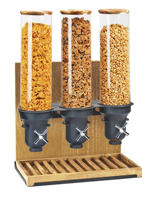 Cal-Mil 3584-3-99 Madera Cereal Dispenser (3) 4.5L Capacity Cylinders 19-1/4"