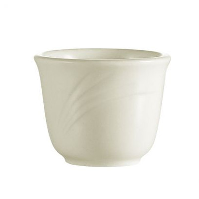CAC China GAD-45 4.5 Oz. Bone White Porcelain Garden State Chinese Style Tea Cup (6 Dozen Per Case)