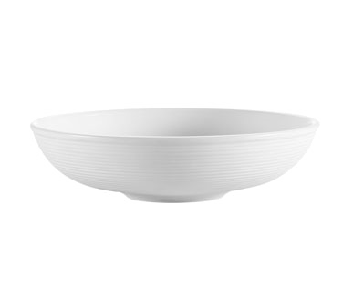 CAC China TST-82 9.5" Dia. 38 Oz. Super White Porcelain Round Transitions Salad Bowl (1 Dozen)