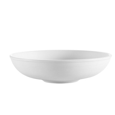 CAC China TST-82 9.5" Dia. 38 Oz. Super White Porcelain Round Transitions Salad Bowl (1 Dozen)