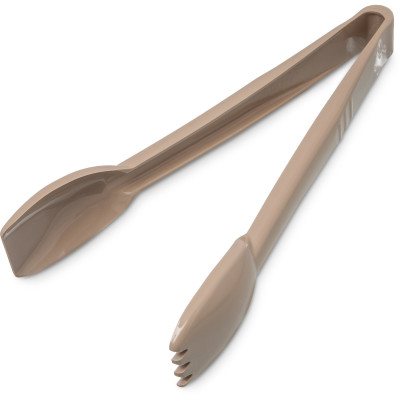 Carlisle 460906 9" L Plastic Beige Carly Salad Tongs