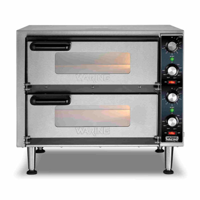 Waring WPO350 Double-Deck Pizza Oven Electric Countertop 23"W x 18"D x 19-3/4"H