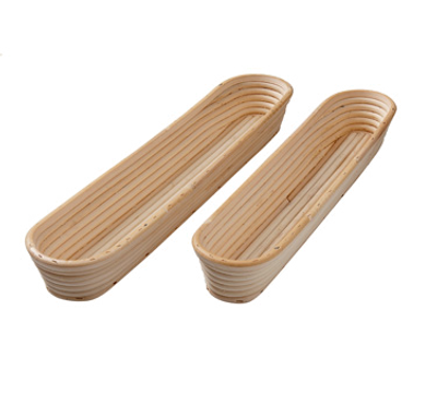 Matfer Bourgeat 118515 10 Oz. Oblong Banneton Long Proofing Basket