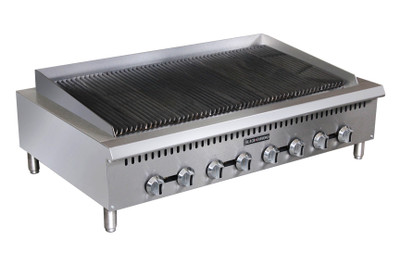 Adcraft BDCTC-48 48" Countertop Black Diamond Charbroiler - 160,000 BTU