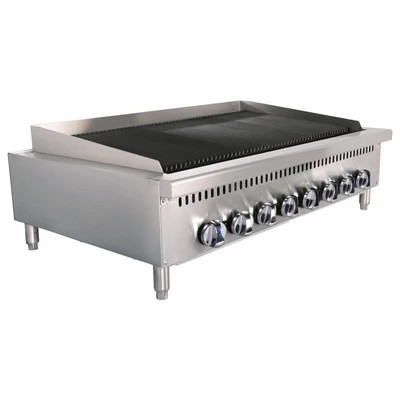 Adcraft BDCTC-48 48" Countertop Black Diamond Charbroiler - 160,000 BTU