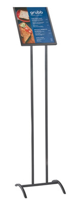 Cal-Mil 4091-811-13 10" W x 43.5" H Black Sign Holder